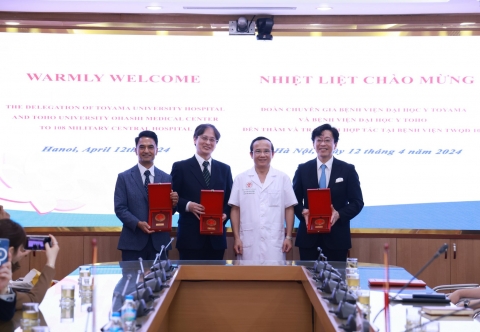 Bệnh viện 108 mở rộng hợp tác quốc tế trong nghiên cứu y học và đào tạo chuyên gia